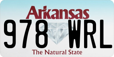AR license plate 978WRL