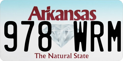 AR license plate 978WRM