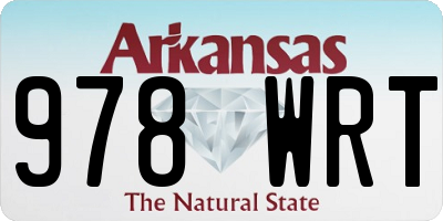 AR license plate 978WRT