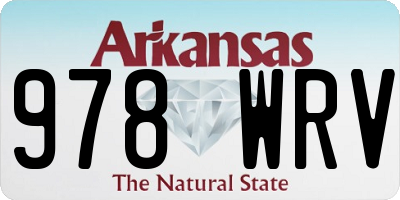 AR license plate 978WRV
