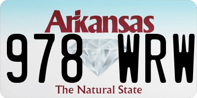 AR license plate 978WRW
