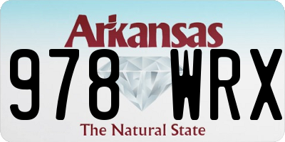 AR license plate 978WRX