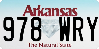 AR license plate 978WRY