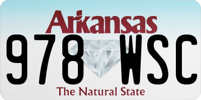 AR license plate 978WSC
