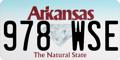 AR license plate 978WSE