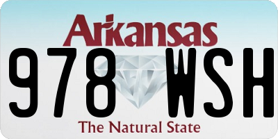 AR license plate 978WSH