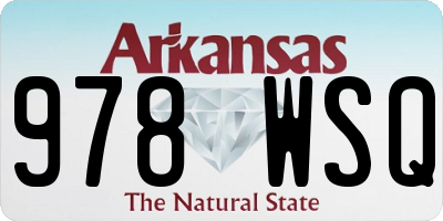 AR license plate 978WSQ