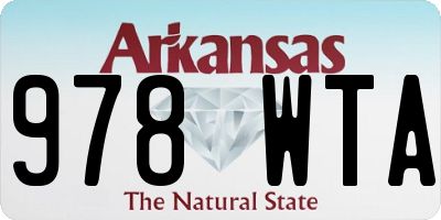 AR license plate 978WTA