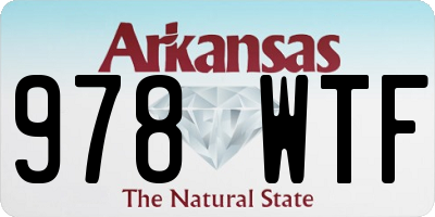 AR license plate 978WTF