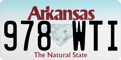 AR license plate 978WTI