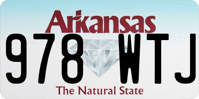 AR license plate 978WTJ