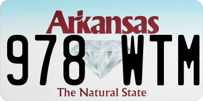AR license plate 978WTM