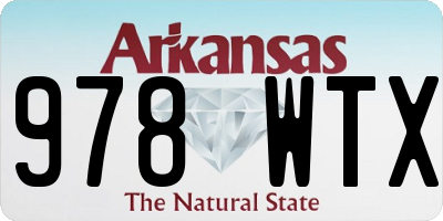 AR license plate 978WTX
