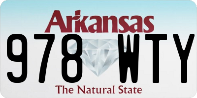 AR license plate 978WTY