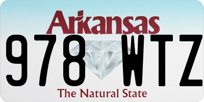 AR license plate 978WTZ
