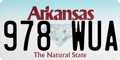 AR license plate 978WUA