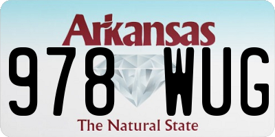 AR license plate 978WUG