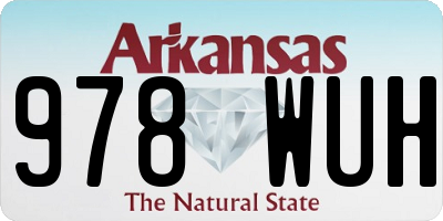 AR license plate 978WUH