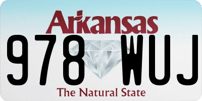 AR license plate 978WUJ