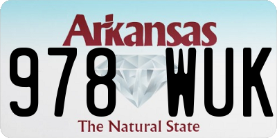 AR license plate 978WUK