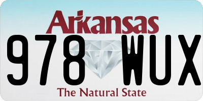 AR license plate 978WUX