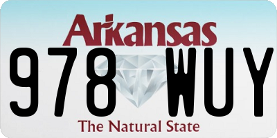 AR license plate 978WUY