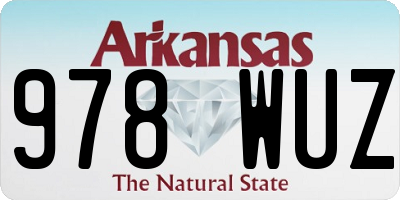 AR license plate 978WUZ