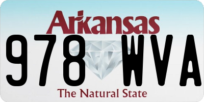AR license plate 978WVA