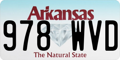 AR license plate 978WVD