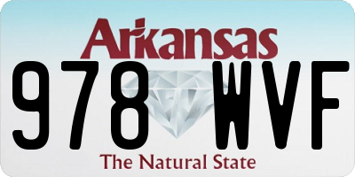 AR license plate 978WVF