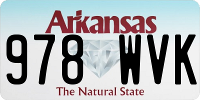 AR license plate 978WVK