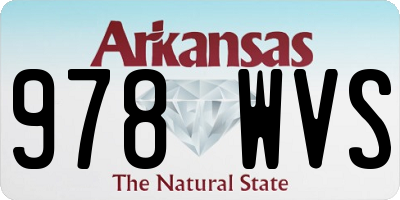 AR license plate 978WVS