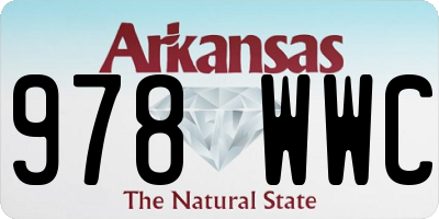 AR license plate 978WWC