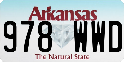 AR license plate 978WWD