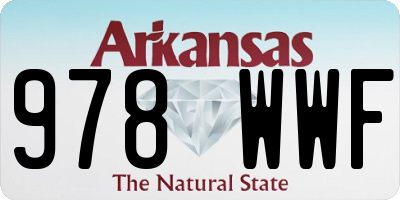 AR license plate 978WWF