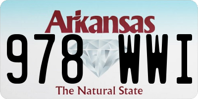 AR license plate 978WWI