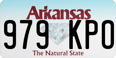 AR license plate 979KPO