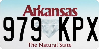 AR license plate 979KPX