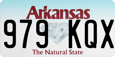 AR license plate 979KQX