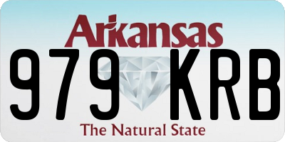 AR license plate 979KRB