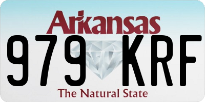 AR license plate 979KRF
