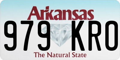 AR license plate 979KRO