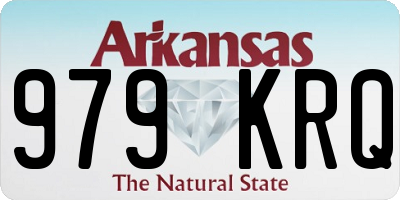 AR license plate 979KRQ