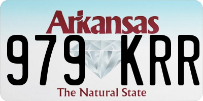 AR license plate 979KRR