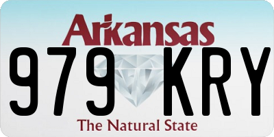 AR license plate 979KRY
