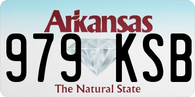 AR license plate 979KSB