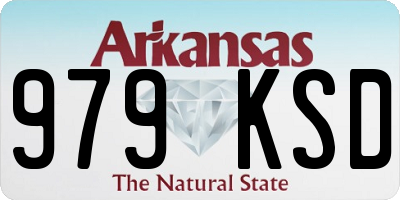 AR license plate 979KSD