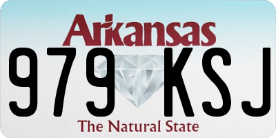 AR license plate 979KSJ