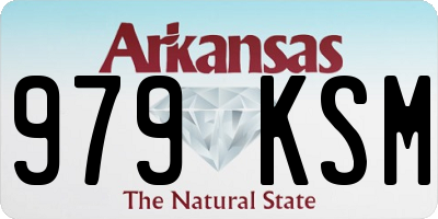 AR license plate 979KSM
