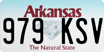 AR license plate 979KSV
